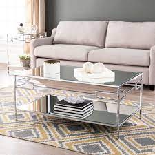 This repurposed mirrored coffee table fits that description perfectly. Detri Glam Mirrored Coffee Table Silver By Ember Interiors Walmart Com Walmart Com