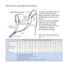 Perfect Fit Rope Halter Sizes