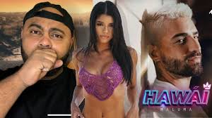 El cantante colombiano superó el millón de visitas en apenas cinco horas, y hubo una curiosa coincidencia que llamó la atención de sus fanáticos: Maluma Hawai Video Reaccion Yovanna Ventura Youtube