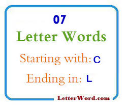 Every word on this site can be played in scrabble. Seven Letter Words Starting With C And Ending In L Letterword Com