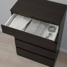 Songmics drawer dresser, chest of drawers, closet storage dresser, 7 fabric drawers and metal frame with handles, rustic brown and black ults137b01 4.2 out of 5 stars 261 $96.99 $ 96. Kullen Chest Of 5 Drawers Black Brown 70x112 Cm Ikea