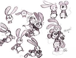 Welcome to the very first episode of it all started with a mouse: Birthday Gift For My Older Sister D Oswald The Lucky Rabbit Lucky Rabbit Disney Drawings