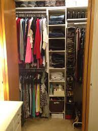 Pin By Raychel R On Tips For Organizing A Small Closet Apartment Closet Organization Closet Apartment Small Closets