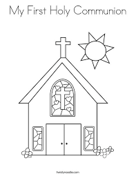 These spring coloring pages are sure to get the kids in the mood for warmer weather. My First Holy Communion Coloring Page Twisty Noodle