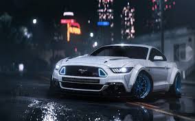 White Ford Mustang Video Game Need For Speed Payback Mustang Wallpaper Ford Mustang Wallpaper New Ford Mustang