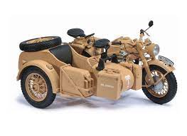 Schuco 1 10 Zundapp Ks Diecast Model Motorcycle 06614 This Zundapp Ks 750 Diecast Model Motorcycle Is Matt Beige And Features Working Steering Wheels It Is Ma