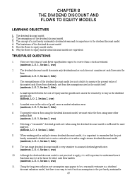 You'll find we offer the lowest prices for your overall purchase! Sd8 The Dividend Discount And Flows To Equity Models Present Value Stocks
