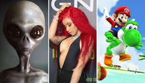 Pornhubs Year In Review Aliens Super Mario Cardi B
