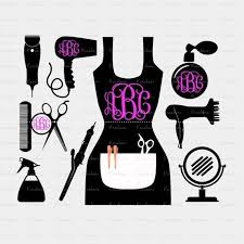 Hairdresser Svg Hairdresser Tools Svg Dxf Eps Png Ai Crab Etsy Monogram Frame Hairdresser Svg
