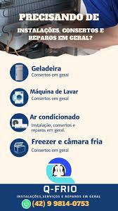 Q.frio consertos de geladeiras camaras-fria ar condicionado e máquina de lavar roupas