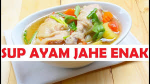 3 siung bawang putih cincang. 3 Tahap Cara Membuat Sup Ayam Jahe Enak Sedap Youtube