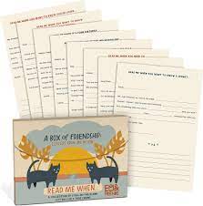 Em & Friends A Box of Friendship Fill in the Love® Read Me When Box of  Letters to Friend: Em & Friends: 9781642463521: Amazon.com: Books