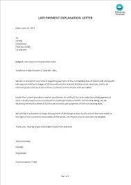 Credit explanation letter sample source: Late Payment Explanation Letter Templates At Allbusinesstemplates Com