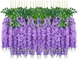 Check spelling or type a new query. Buy Pauwer 24 Pieces Artificial Flowers Fake Wisteria Garland Hanging Wisteria Silk Flowers For Home Decoration Weddings Home Garden Party Online In Turkey B07yd3zx49