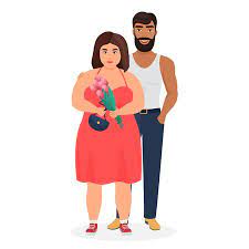 1 955 Fat Couple Stock Illustrations Cliparts And Royalty Free Fat Couple Vectors