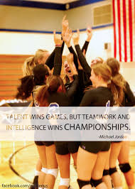 Talent Wins Games But Teamwork And Intelligence Wins Championships Talent Wins Games But Teamwork And Intelligence Wins Championships Michael Jordan Volleyball Volleyball Quotes Coaching Volleyball Volleyball