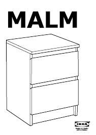 The thing with ikea furniture is, that you kind of learn, how the instructions and assembly work. Malm Chest With 2 Drawers White Ikeapedia