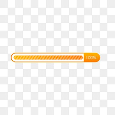 Orange Gradient Loading Completion Progress Bar Loding 100 Loaded Cached Png And Vector With Transparent Background For Free Download Progress Bar Progress Geometric Background