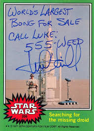 If your cards are worthless, don't worry… just hang onto them for a few decades. Mark Hamill Signed These Real Star Wars Trading Cards In Very Inappropriate Ways Polygon