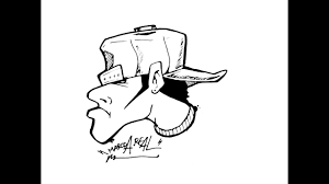 How To Draw Graffiti Character By Wizard Youtube