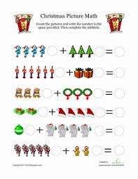 These free, printable summer coloring pages are a great activity the kids can do this summer when it. Christmas Picture Math Worksheet Education Com