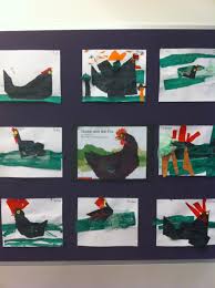 Mem Fox Hattie And The Fox Tissue Paper Collages Mem Fox Books Fox Crafts Literature Art