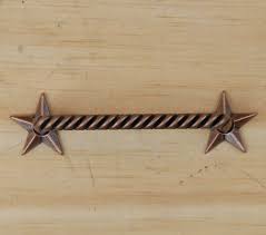 Amazon Cabinet Hardware Stars Set Of 6 Twisted Rope With Stars Drawer Cabinet Handle Western Cabinet Handles Antique Copper Texas Kitchen
