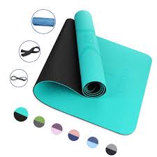Ecouga Yogamatte Rutschfest Mit Korperlinie Fur Pilates Training Mit Spannband Eistuch Pvc Frei Umweltfreundlich Gunstig Einkaufen Deli Berlin Kochideen Rezepte