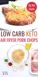 Air Fryer Pork Chops Air Fryer Recipes Keto Keto Recipes Dinner Air Fryer Dinner Recipes