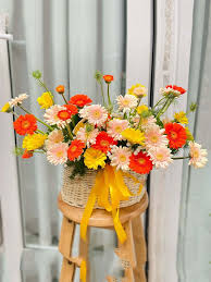 Giỏ Hoa Đồng Tiền 030 » Shop Hoa Tươi FlowerTalk