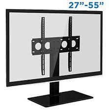 Need a console to roll around trade show or retail floors? Table Top Tv Stand Base With Universal Mount For 27 55 Inch Lcd Led Tvs Home Garden Furniture Tv Stands Entertainment Units