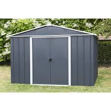 Abri tonnelle trigano cet abri se rendra rapidement indispensable pour un déjeuner au camping à l'abri du vent, pour une sieste dans le jardin pour les petits à l'abri du soleil ou pour prolonger ses soirées à l'abri des insectes grâce à ses côtés entièrement moustiquaires. Abri De Jardin Metal Gris 5 3 M2 Yardmaster Kit D Ancrage Abris De Jardin Metal Yardmaster Trigano Store