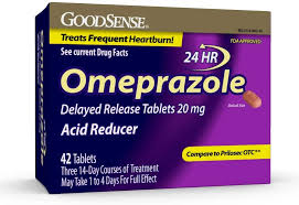 They're the same as omeprazole 10mg tablets and capsules that you get on prescription, but they're meant to be taken only by adults, and only for up to 4 weeks. Amazon Com Goodsense Omeprazole Delayed Release Tablets 20 Mg Acid Reducer Treats Heartburn 42 Count Health Personal Care