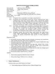 Pemeliharaan berkala menunjuk pada pekerjaan pemeliharaan yang dilakukan secara teratur berdasarkan jadwal. Rpp Fungsi Omm Dan Service Manual