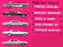 By limiting the cid near the end of 1964, nascar announced new rules for 1965, including outlawing the chrysler hemi petty and most of the other chrysler factory team cars withdrew in protest from the 1965 nascar. Vintage Comparison Test 1965 Buick Lesabre Chrysler Newport Mercury Monterey Olds Dynamic 88 Pontiac Catalina Road Test Evaluates Medium Standard Sedans Curbside Classic