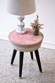 Diy Cement Side Table Tutorial Cement Furniture Diy Side Table Diy Furniture