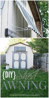 Diy Shed Awning Quick And Easy Diy Awning Diy Shed Plans Diy Shed