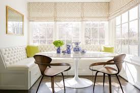 Banquette bench benches & settees : Vinyl Tufted Dining Banquette Transitional Dining Room Carrie Hatfield Interior Design