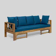 See more by latitude run®. Long Beach Acacia Wood Extendable Patio Daybed Sofa Teak Christopher Knight Home In 2021 Daybed Sofa Patio Daybed Outdoor Sofa