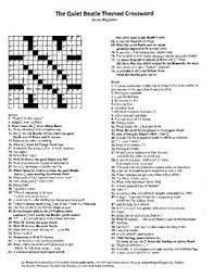 Welcome to crossword puzzle games. Music Band Rock N Roll Quiet Beatle Themed Crossword Puzzle By Jay Waggoner