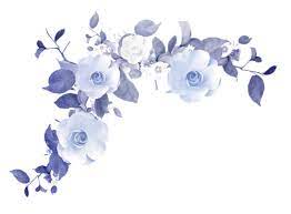 Coins Bordures Page 67 Blue Flower Art Blue Flower Painting Blue Flower Tattoos