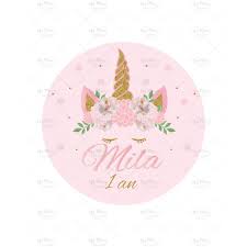 Une licorne est une créature imaginaire, mythique et généralement blanc comme un cheval. Etiquette Autocollante Stickers Theme Licorne Pink Mmez Creazioni
