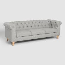Charcoal Gray Quentin Chesterfield Sofa World Market Chesterfield Sofa Sofa Traditional Chesterfield Sofa