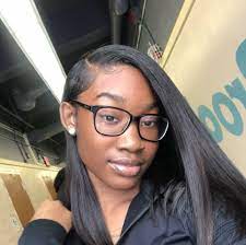 Pin By Kenneth Williams On One Of Many Gifts My Lips 1 Hairstyles With Glasses Pretty Black Girls Girls With Glasses