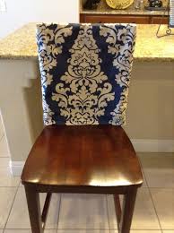 Indigo Fitted Chair Back Cover Ktichen Or Dining Room Chair Slipcover Linen Blend Dam Dining Room Chair Slipcovers Seat Covers For Chairs Dining Chair Covers