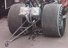 This roller is in good shape and needs only an engine and electronics to go racing! Dragster Wikipedia