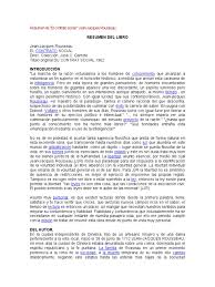 Du contrat social ou principes du droit politique. El Contrato Social Rousseau Resumen Estado Politica Jean Jacques Rousseau