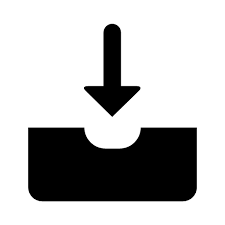 Download Down Download Drawer Front Input Icon Glypho Free