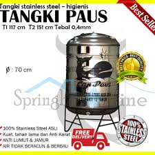 Tandon stainless steel merk tirta / vepo, volume 1. Jual Tangki Air Stainless Steel Cap Paus V 500 Liter Toren Tandon Pbrik Kota Semarang Springbed Online Tokopedia
