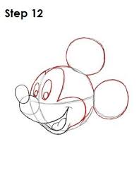 Draw Mickey Mouse Step 12 Mickey Mouse Drawings Mouse Drawing Mickey Mouse Art